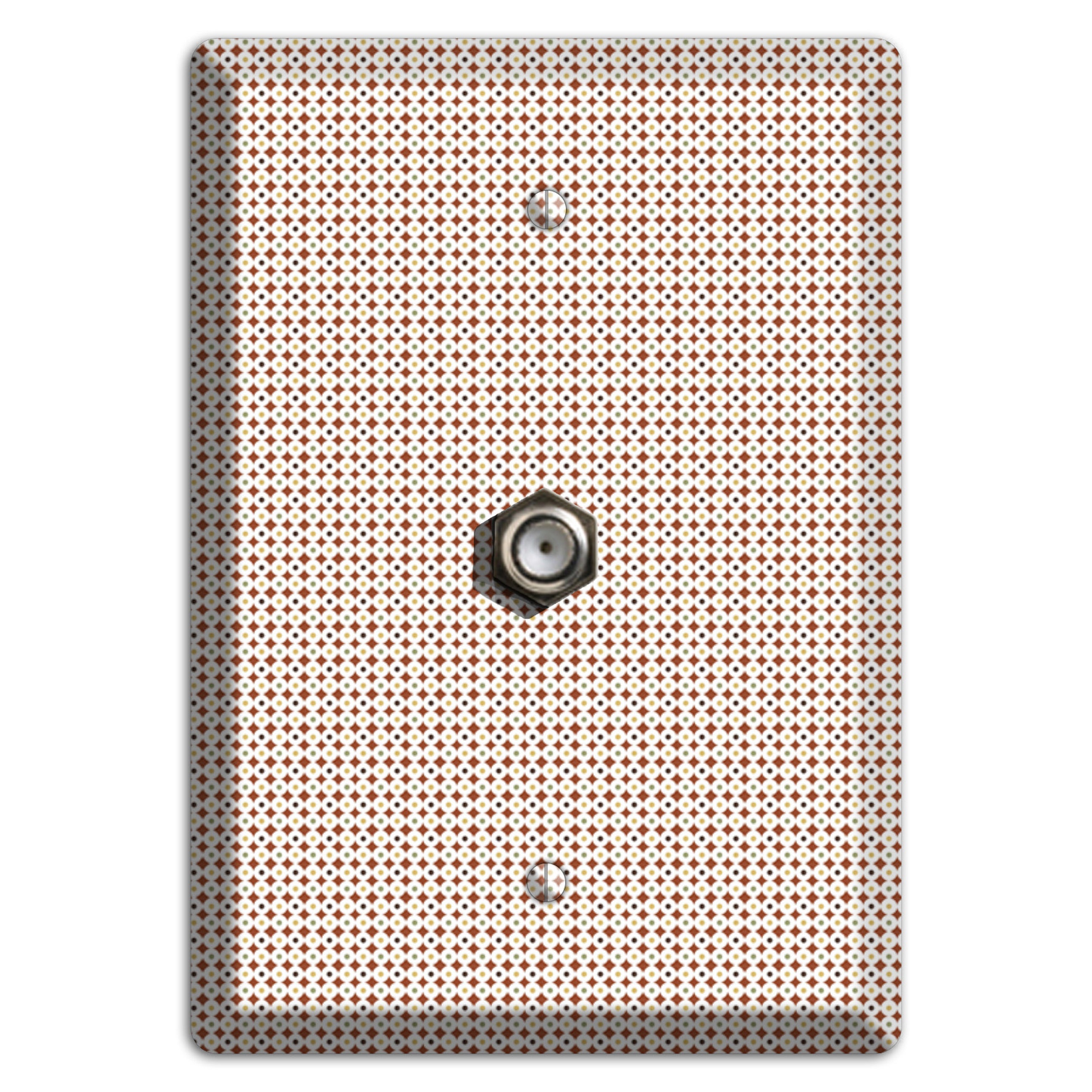 Beige Weave Cable Wallplate