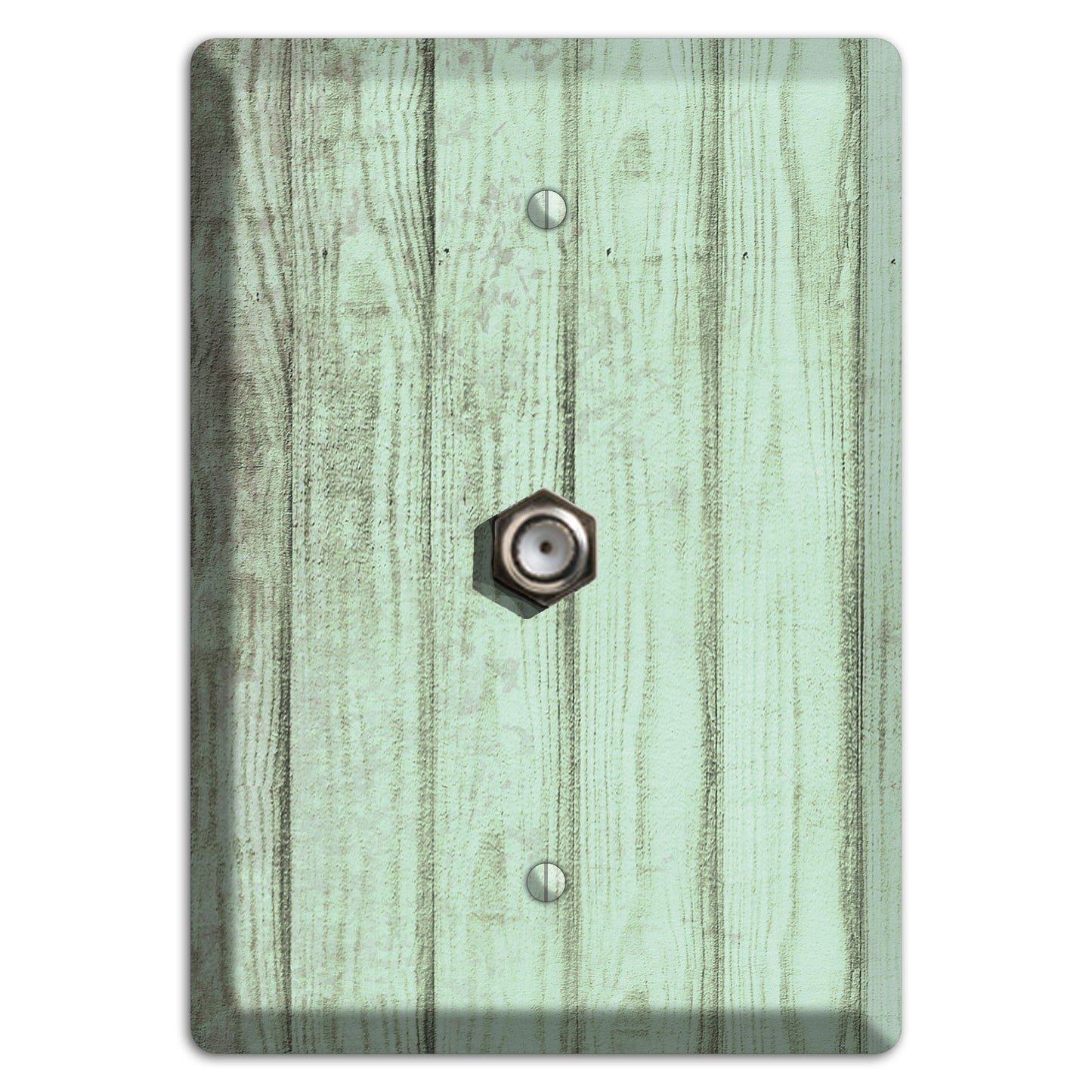 Norway Weathered Wood Cable Wallplate