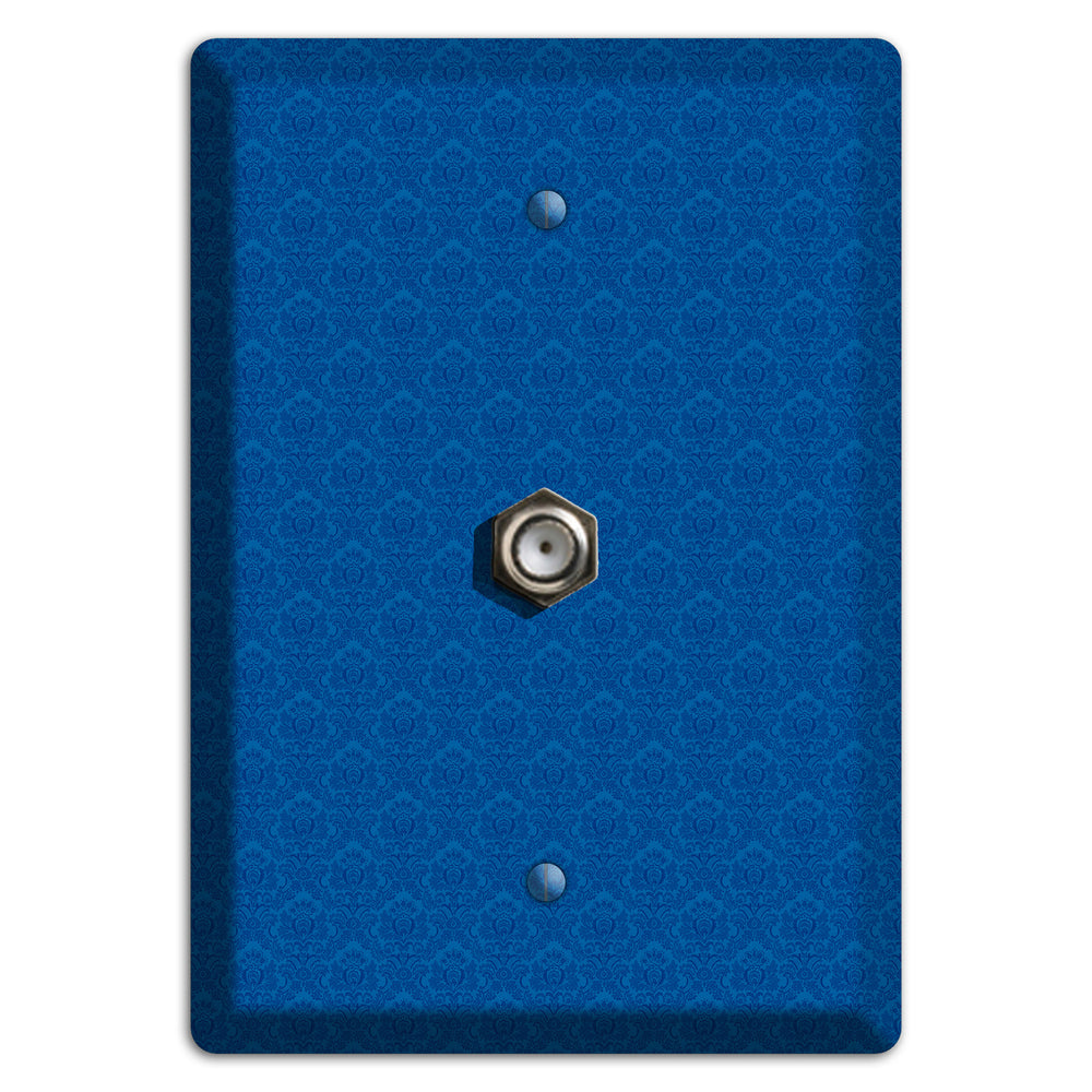 Blue Cartouche Cable Wallplate