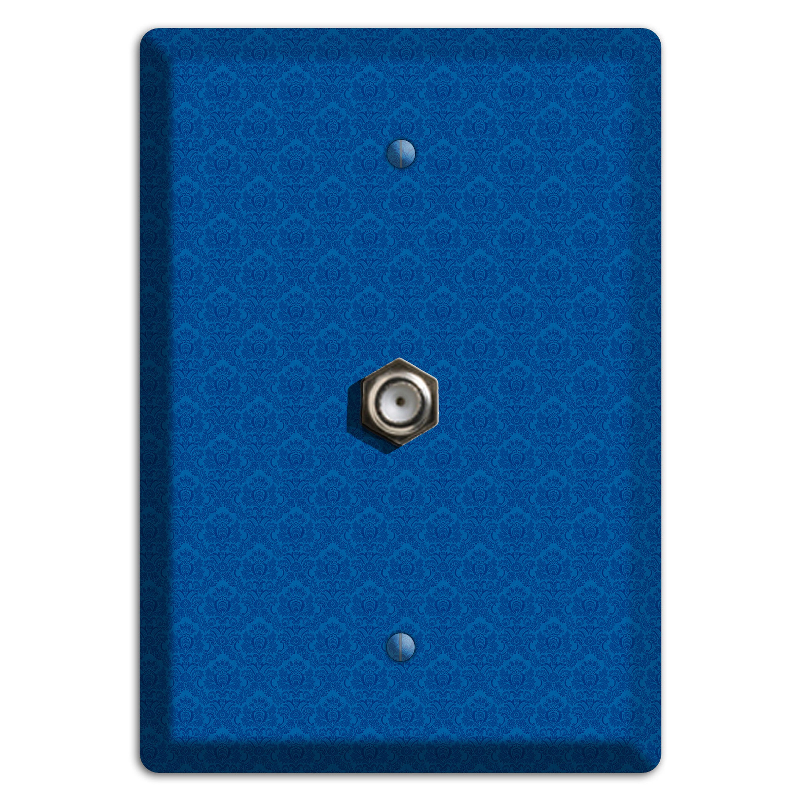 Blue Cartouche Cable Wallplate