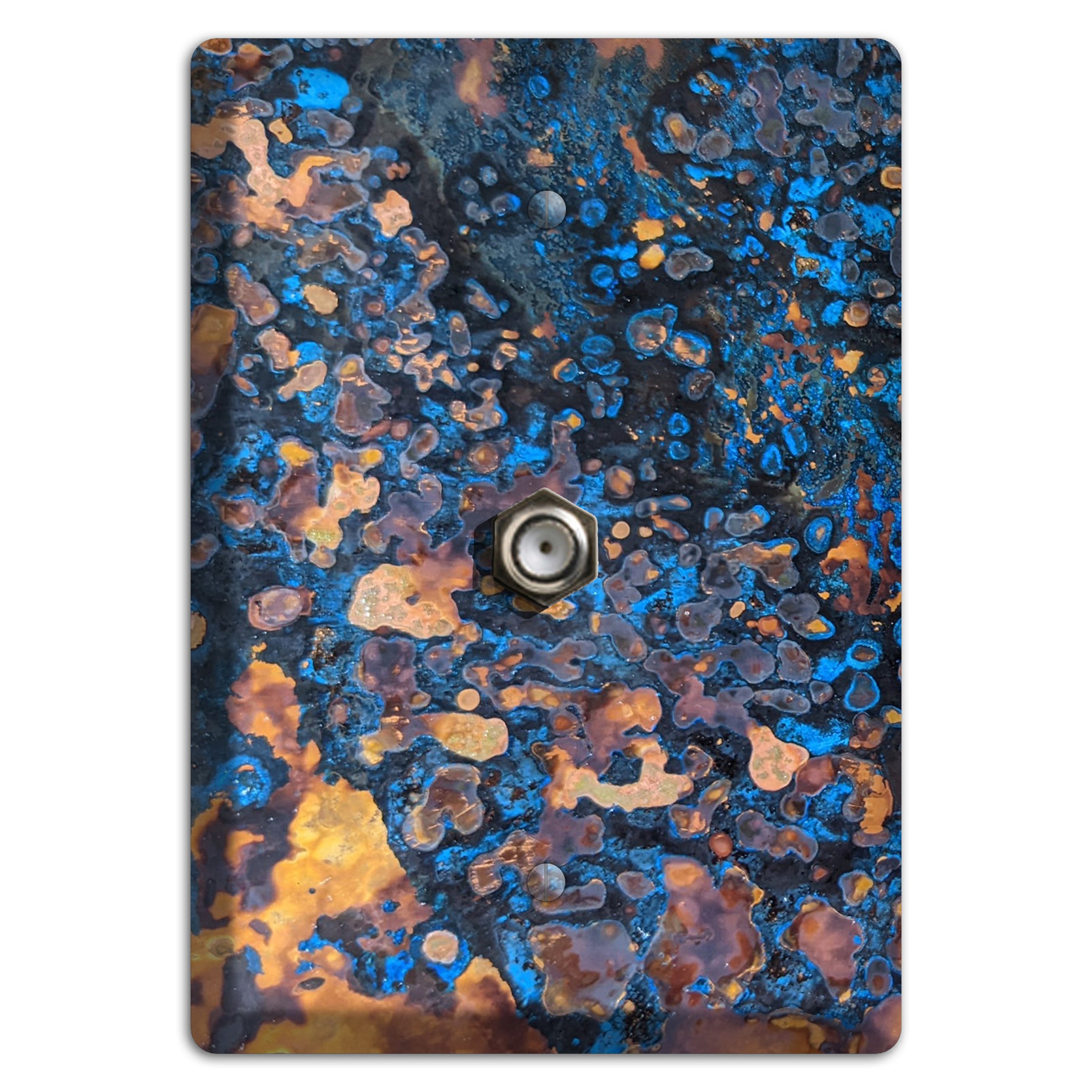 Copper Turquoise Cable Hardware with Plate