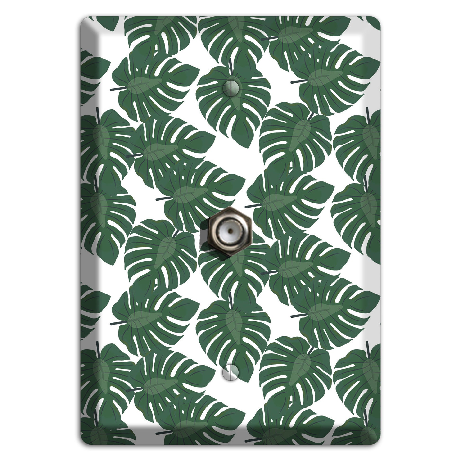 Leaves Style EE Cable Wallplate