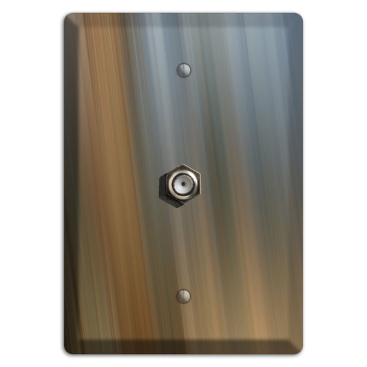 Brown and Blue-grey Ray of Light Cable Wallplate