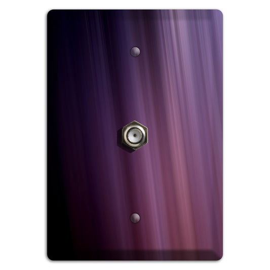 Eggplant Ray of Light Cable Wallplate