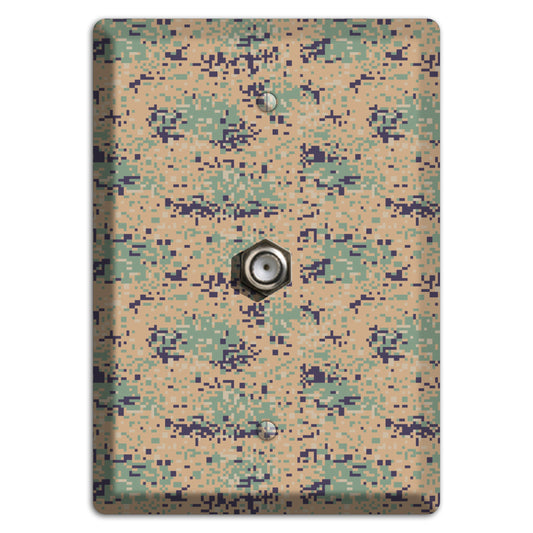 Marpat Woodland Camo Cable Wallplate