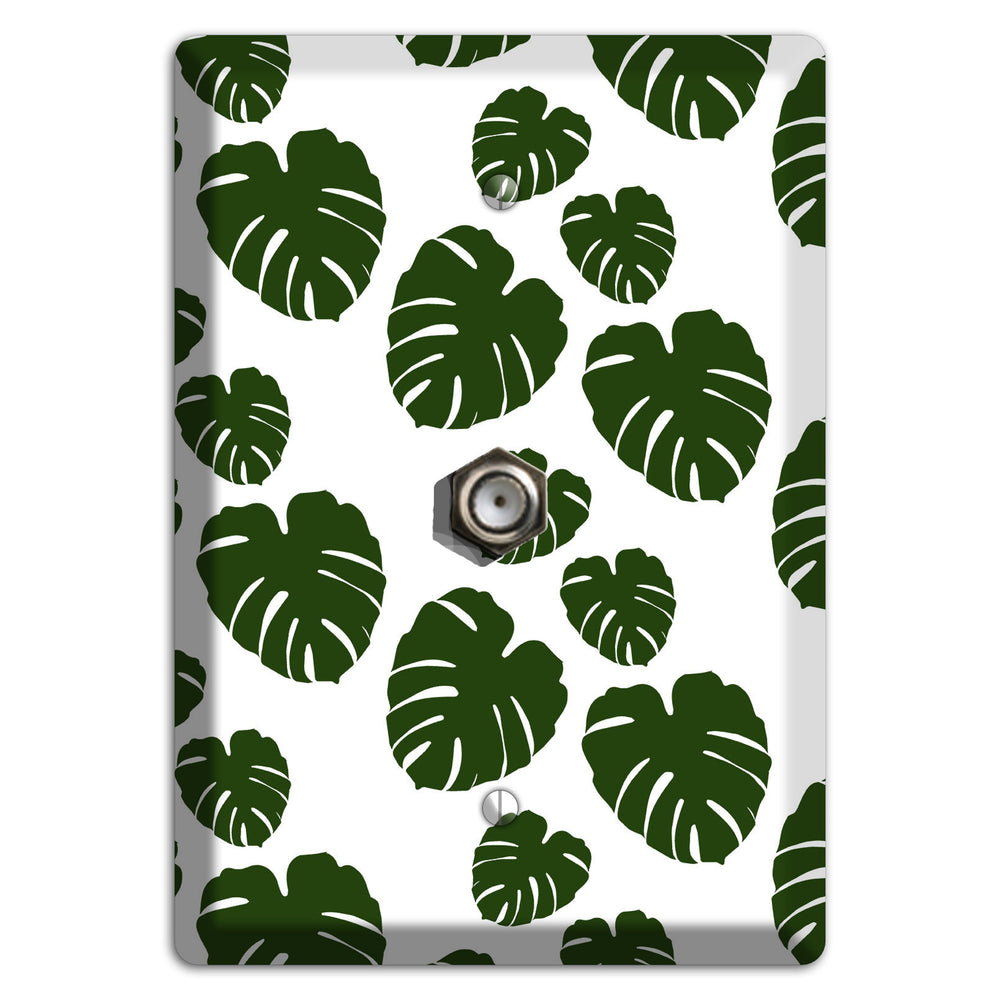 Leaves Style JJ Cable Wallplate