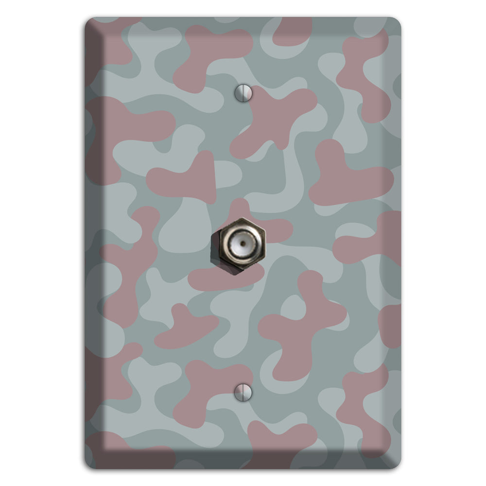 Afghanistan Blotch 1 Camo Cable Wallplate