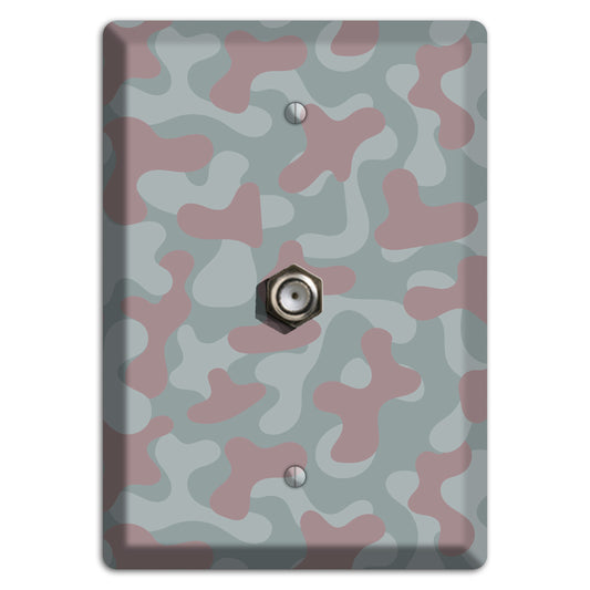 Afghanistan Blotch 1 Camo Cable Wallplate