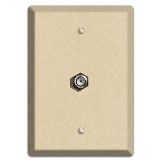 Double Pearl Lusta Kraft Cable Wallplate