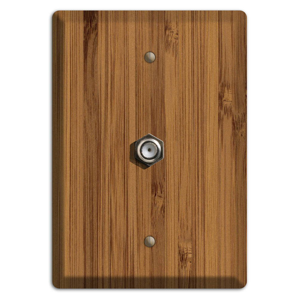 Caramel Bamboo Wood Cable Hardware with Plate