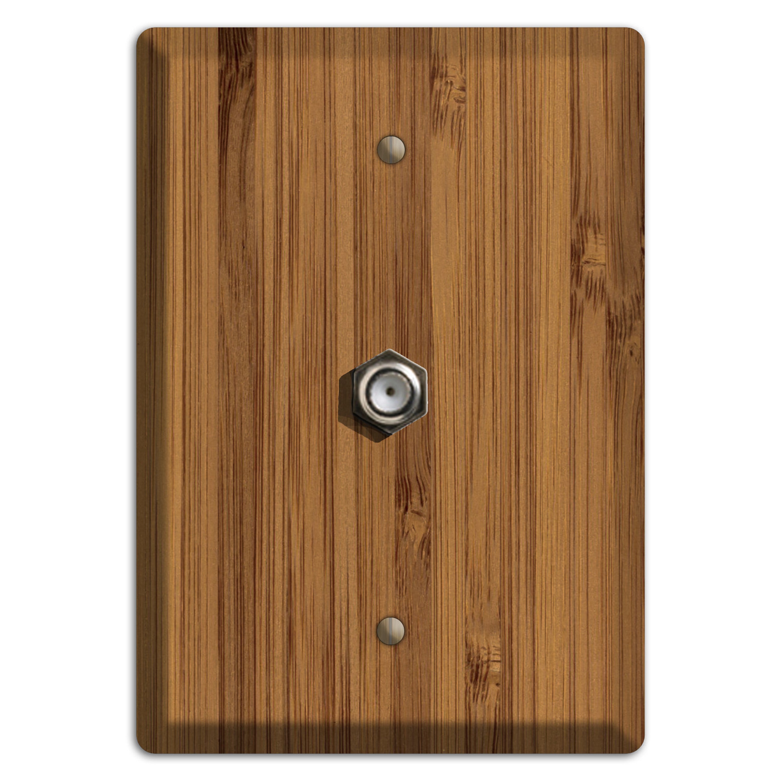 Caramel Bamboo Wood Cable Hardware with Plate