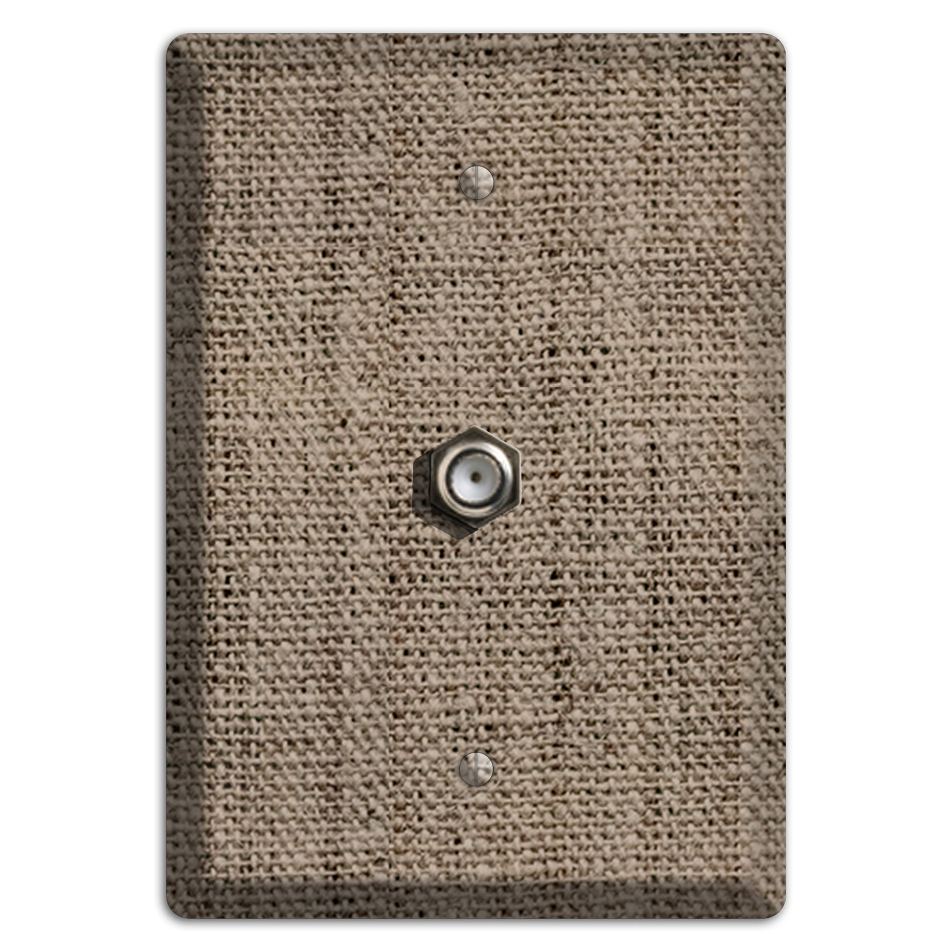 Sand Dune Burlap Cable Wallplate