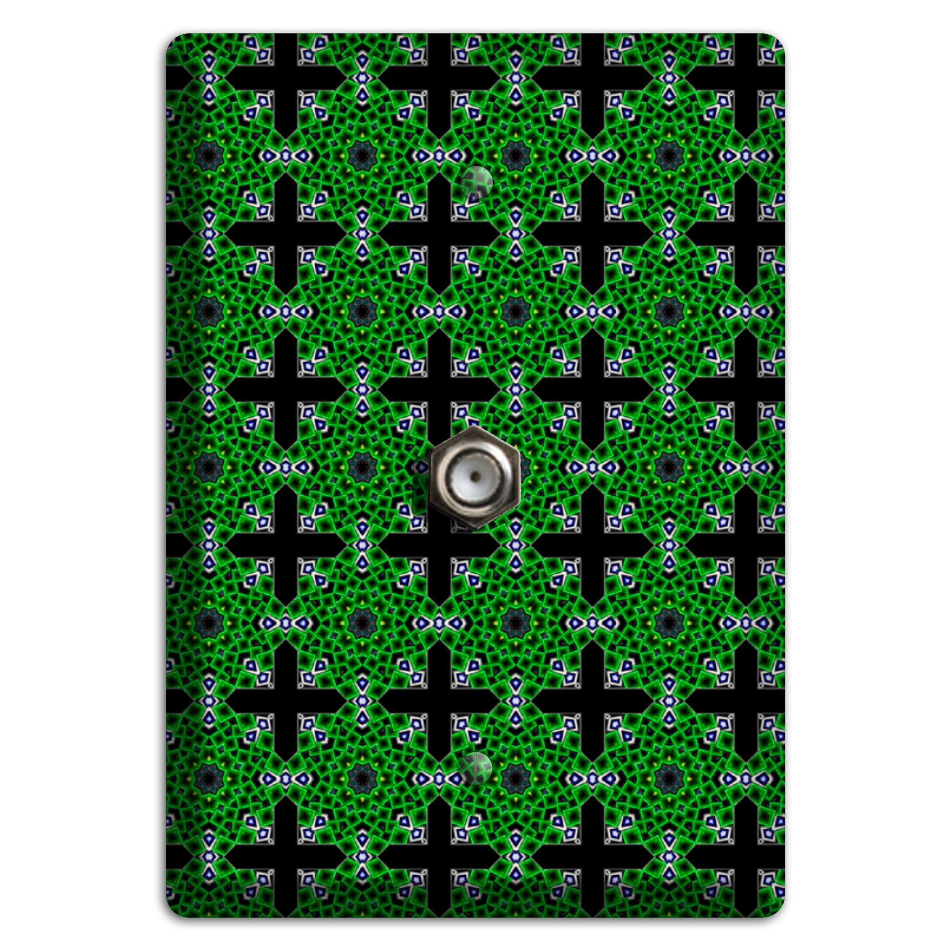 Green Foulard 3 Cable Wallplate
