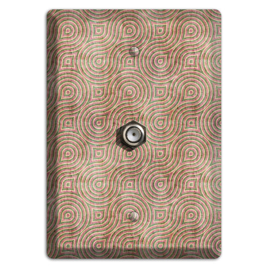 Brown Swirl Cable Wallplate