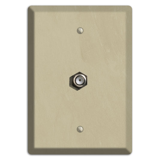 Chalk Beige Cable Wallplate