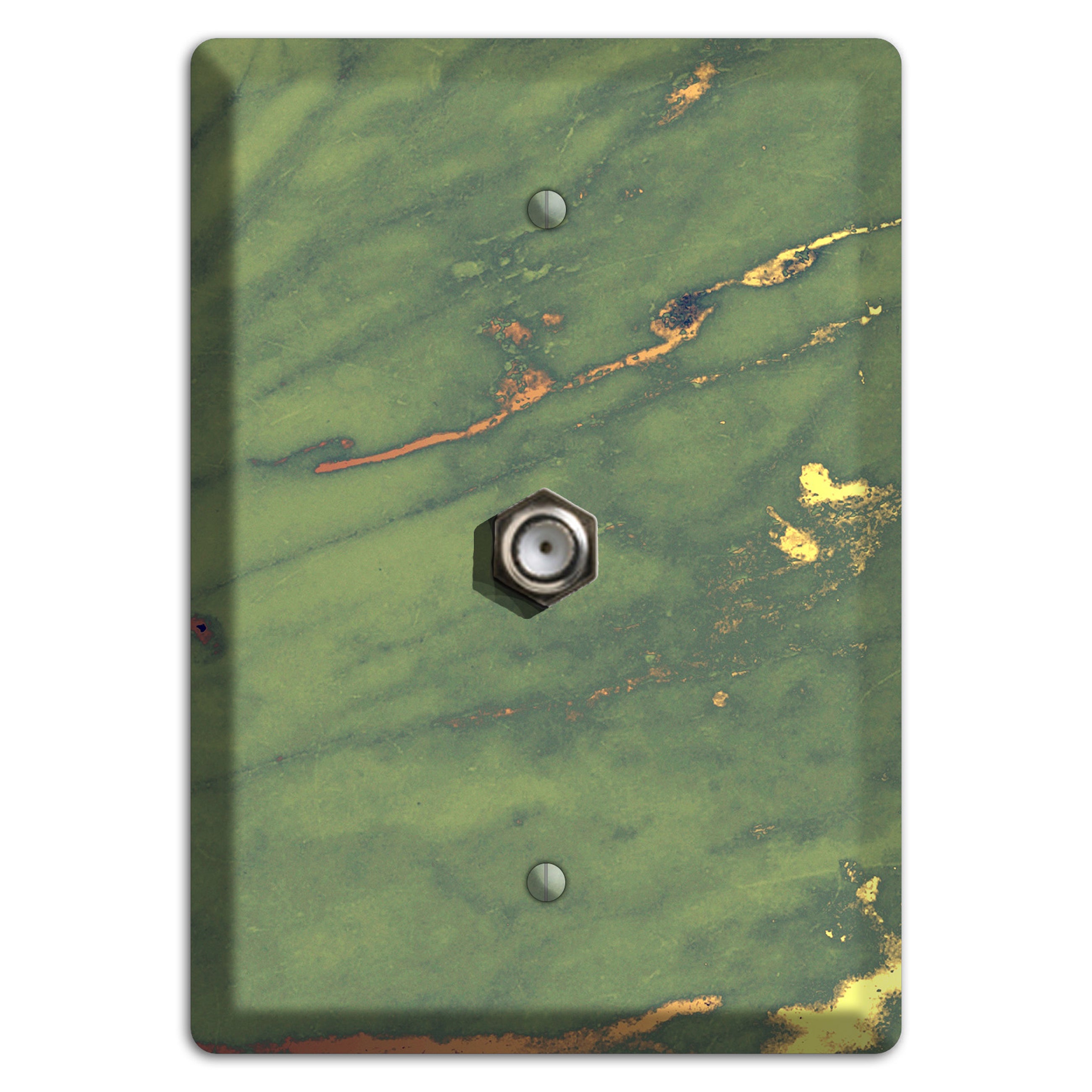 Limed Ash Marble Cable Wallplate