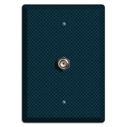 Navy Dots and Check Cable Wallplate