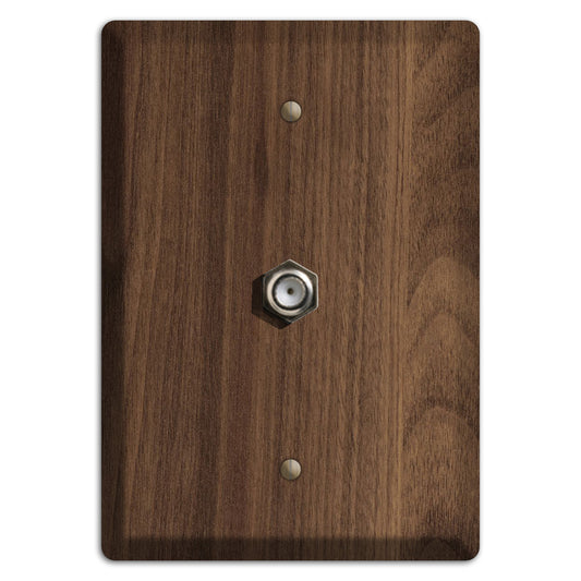 Unfinished Walnut Wood Cable Hardware with Plate