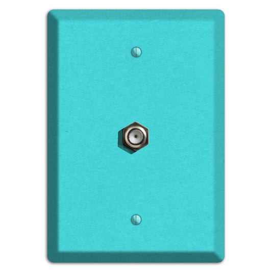 Turquoise Kraft Cable Wallplate