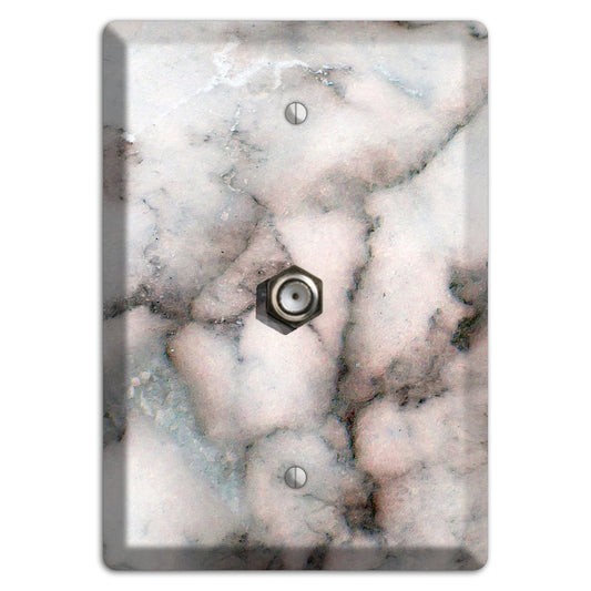 Black, Maroon Marble Cable Wallplate