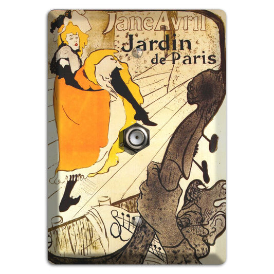 Jane Avril Vintage Poster Cable Wallplate