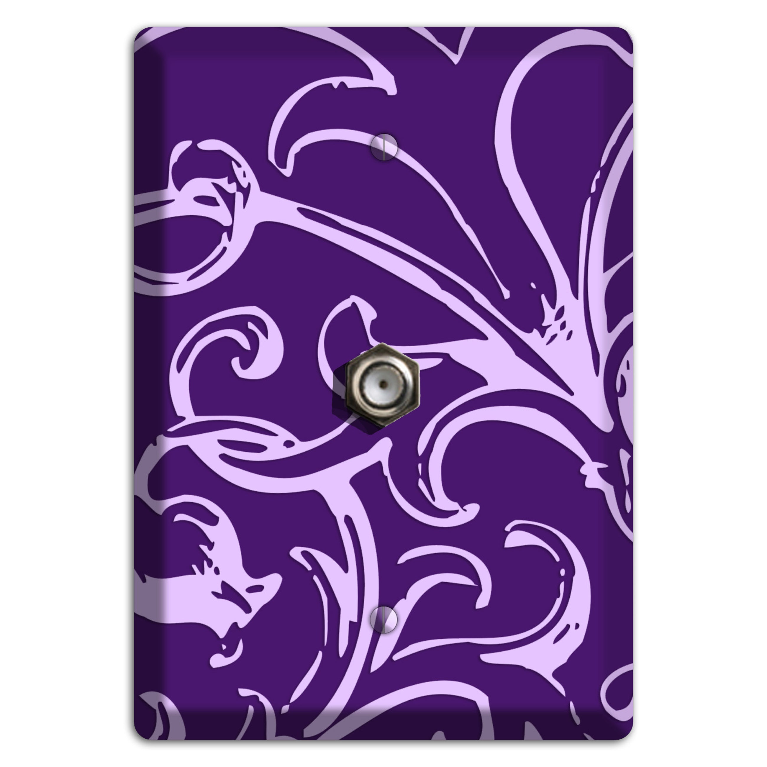 Victorian Purple Cable Wallplate