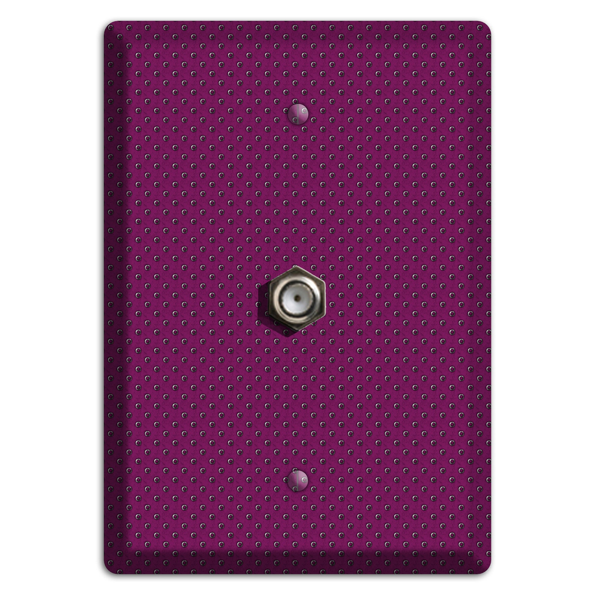 Purple Small Dots Cable Wallplate