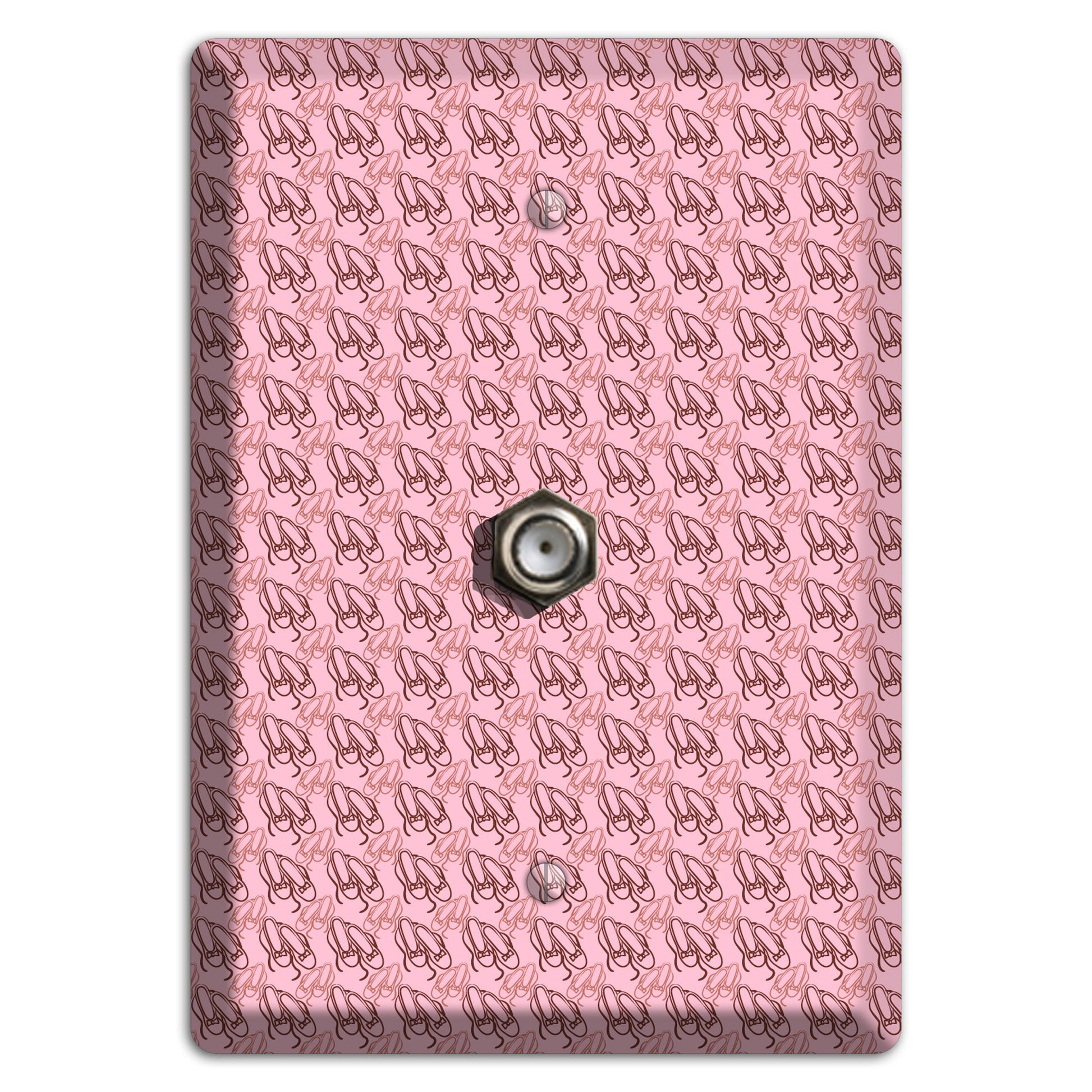 Pink Ballet Slippers Cable Wallplate