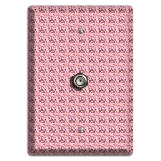 Pink Ballet Slippers Cable Wallplate