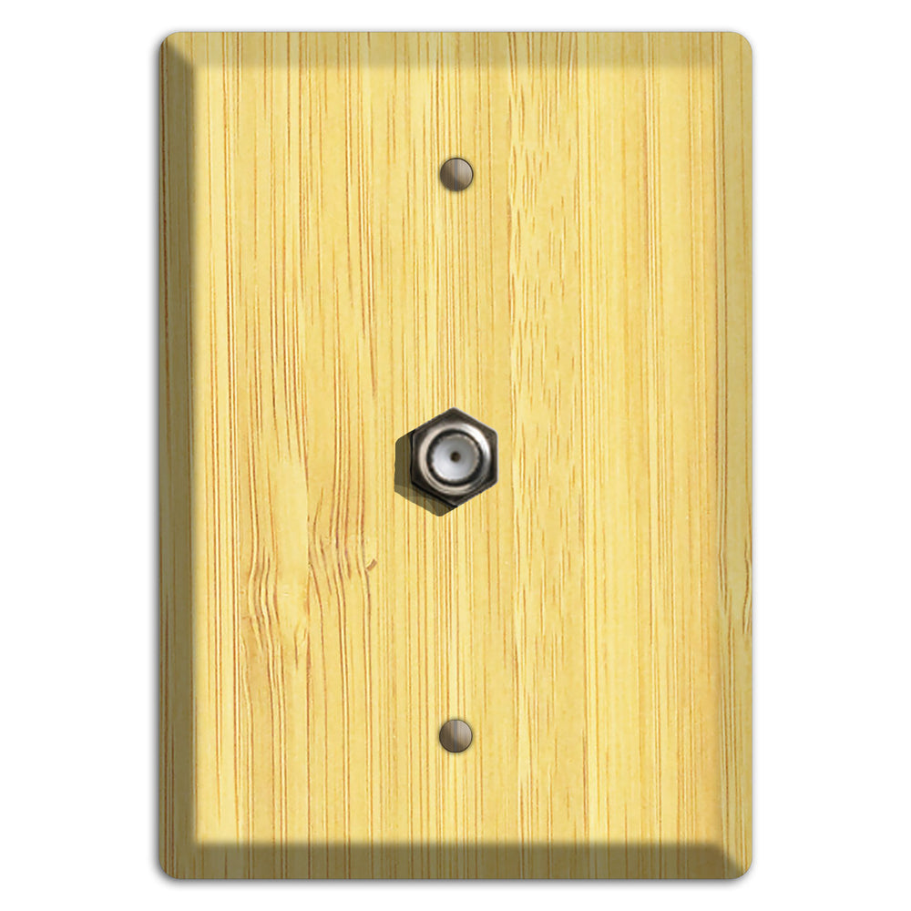 Natural Bamboo Wood Cable Hardware with Plate