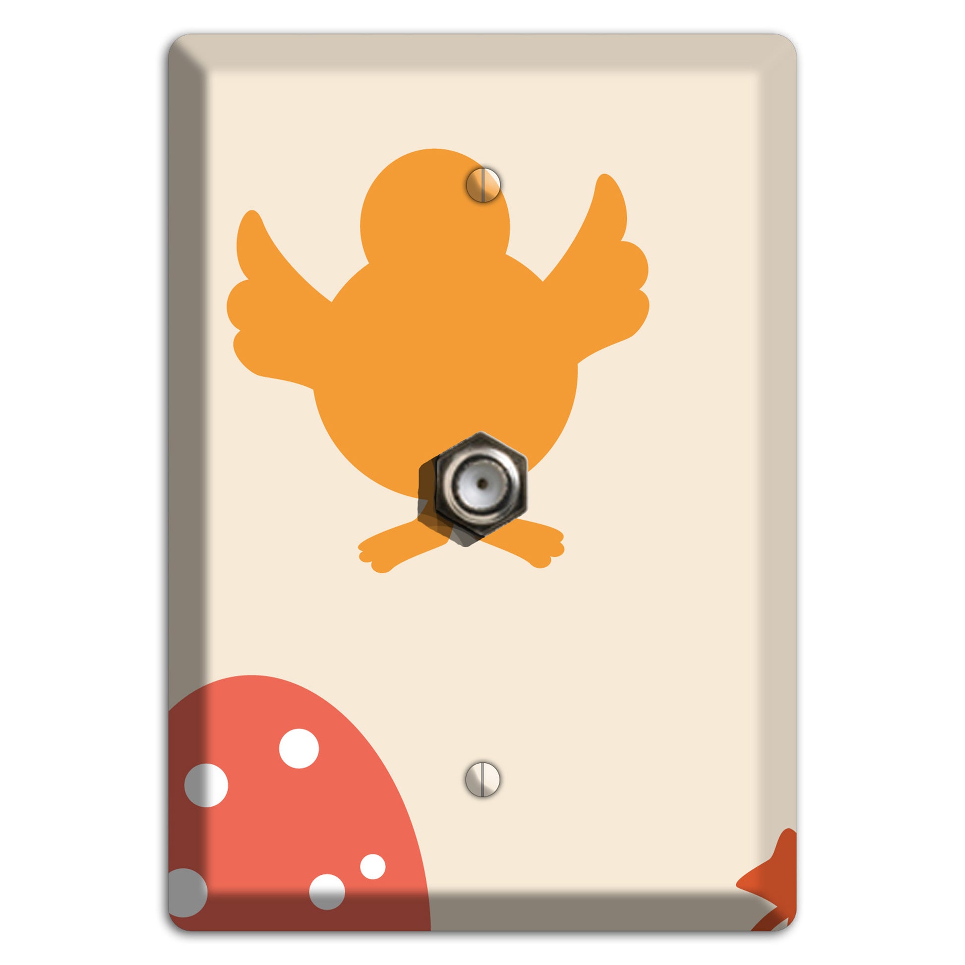 Yellow Chick Cable Wallplate
