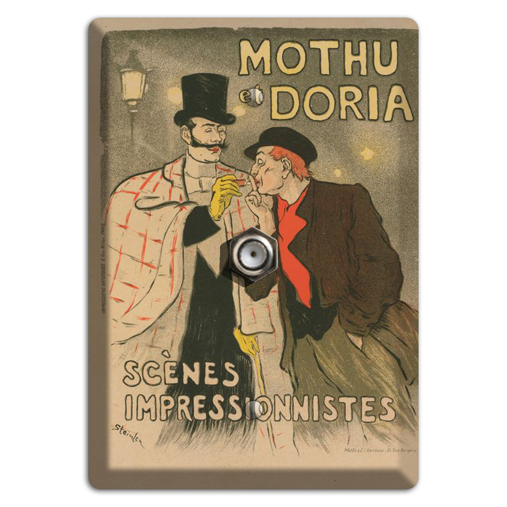 Mothu at Doria Vintage Poster Cable Wallplate