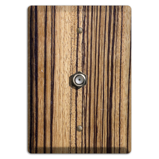 Zebrawood Wood Cable Hardware with Plate