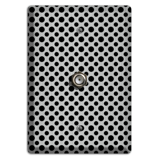Multi Small Polka Dots Stainless Cable Wallplate