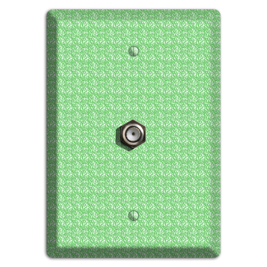 Green Pattern Cable Wallplate