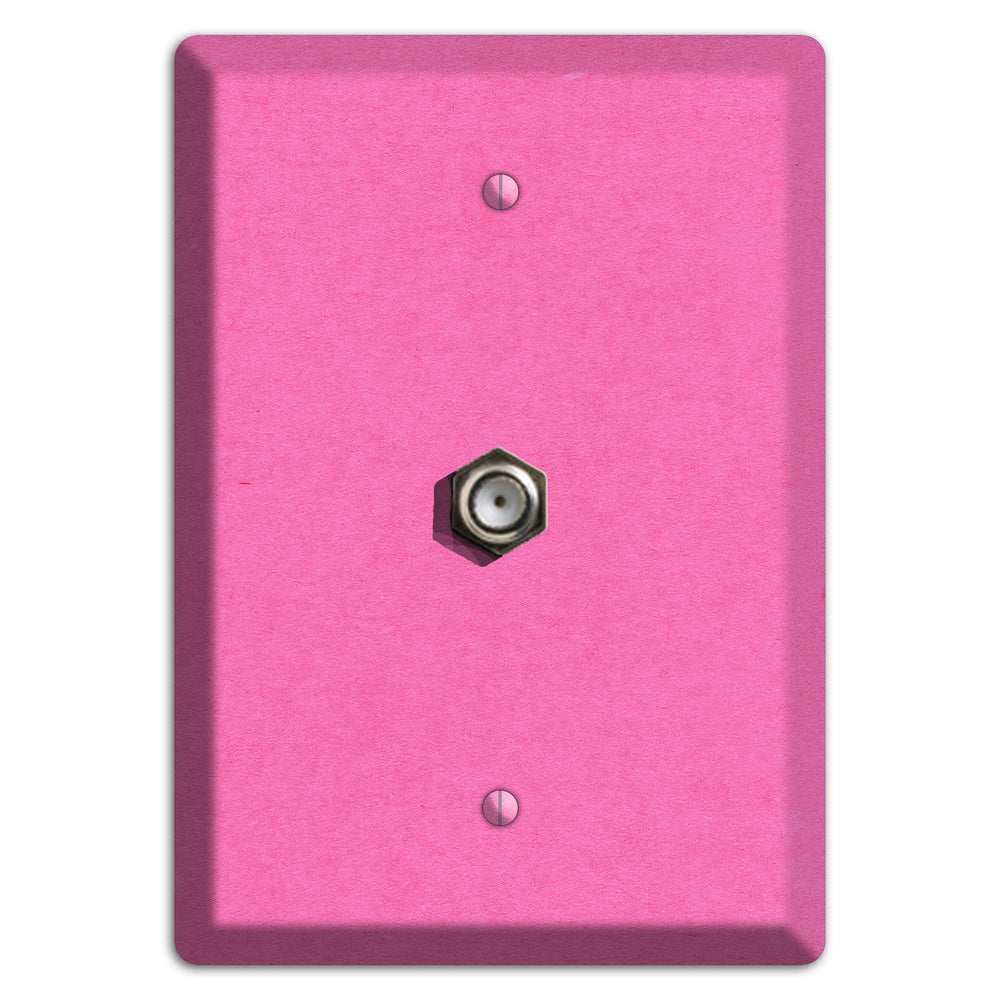 Persian Pink Kraft Cable Wallplate
