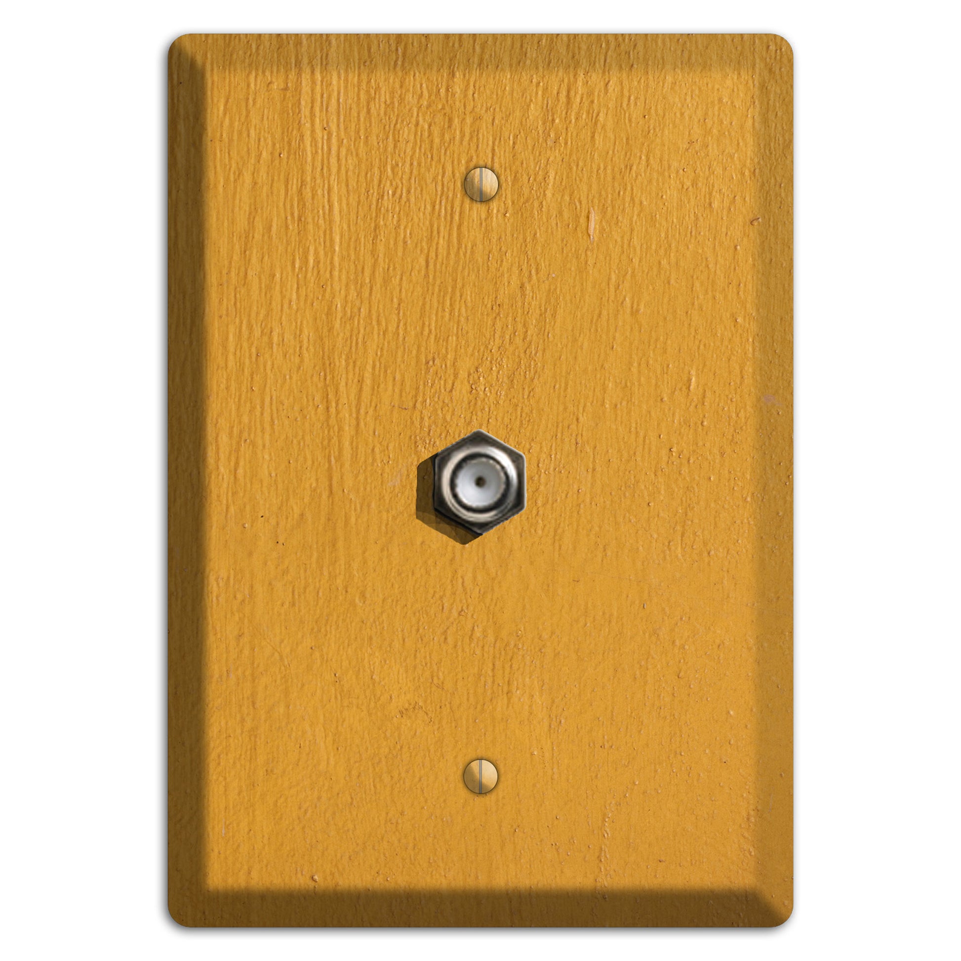 Gold Concrete Cable Wallplate