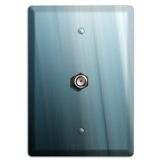 Dusty Blue Ray of Light Cable Wallplate