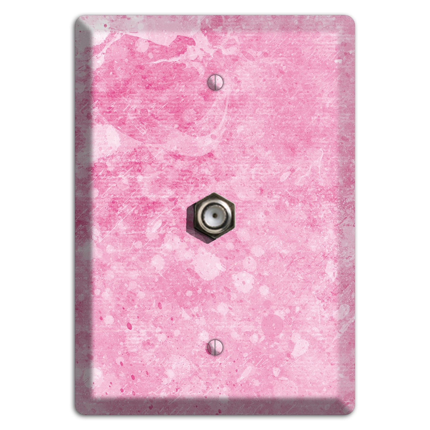 Wewak Pink Texture Cable Wallplate