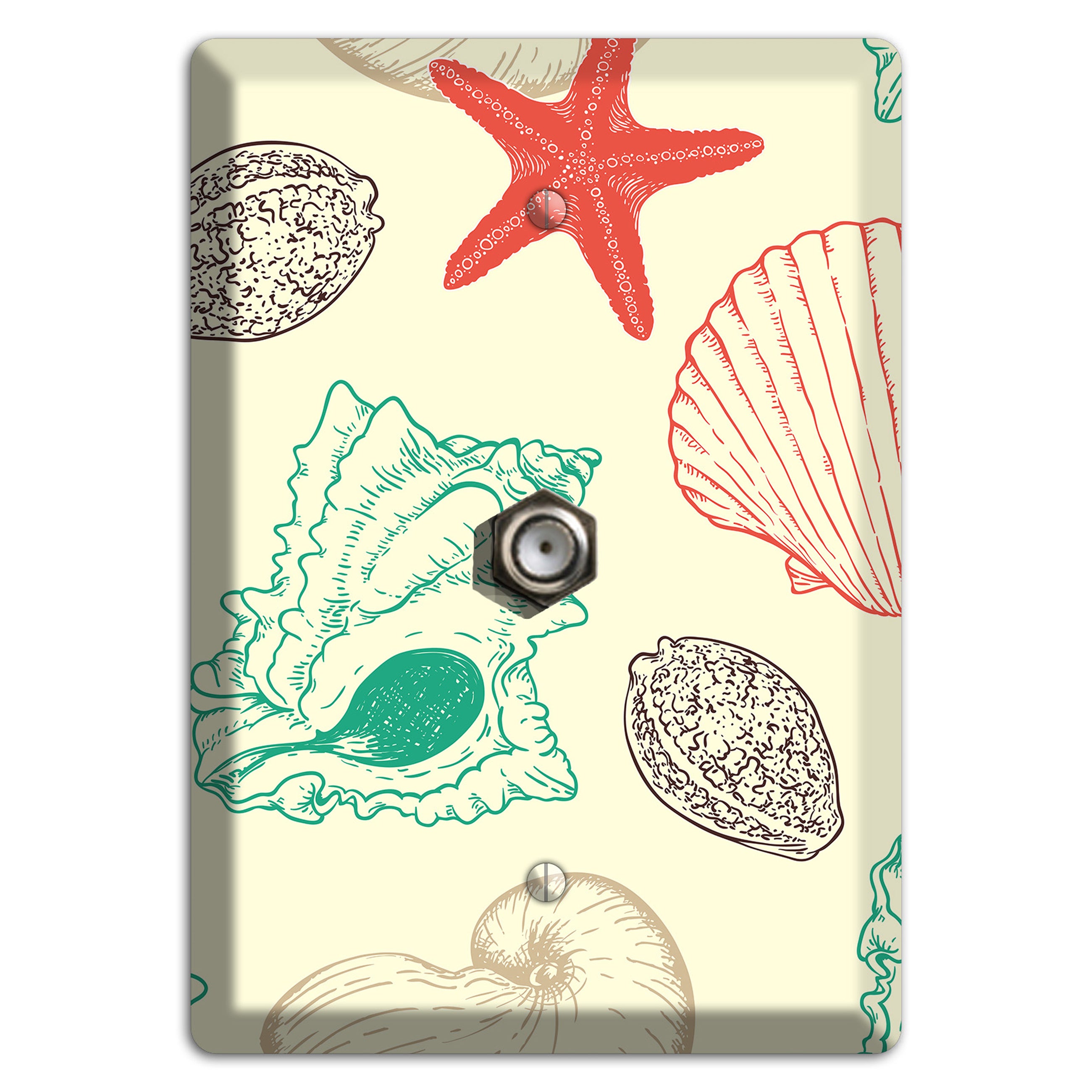 Shells 2 Cable Wallplate
