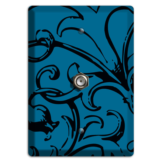 Victorian Blue Cable Wallplate