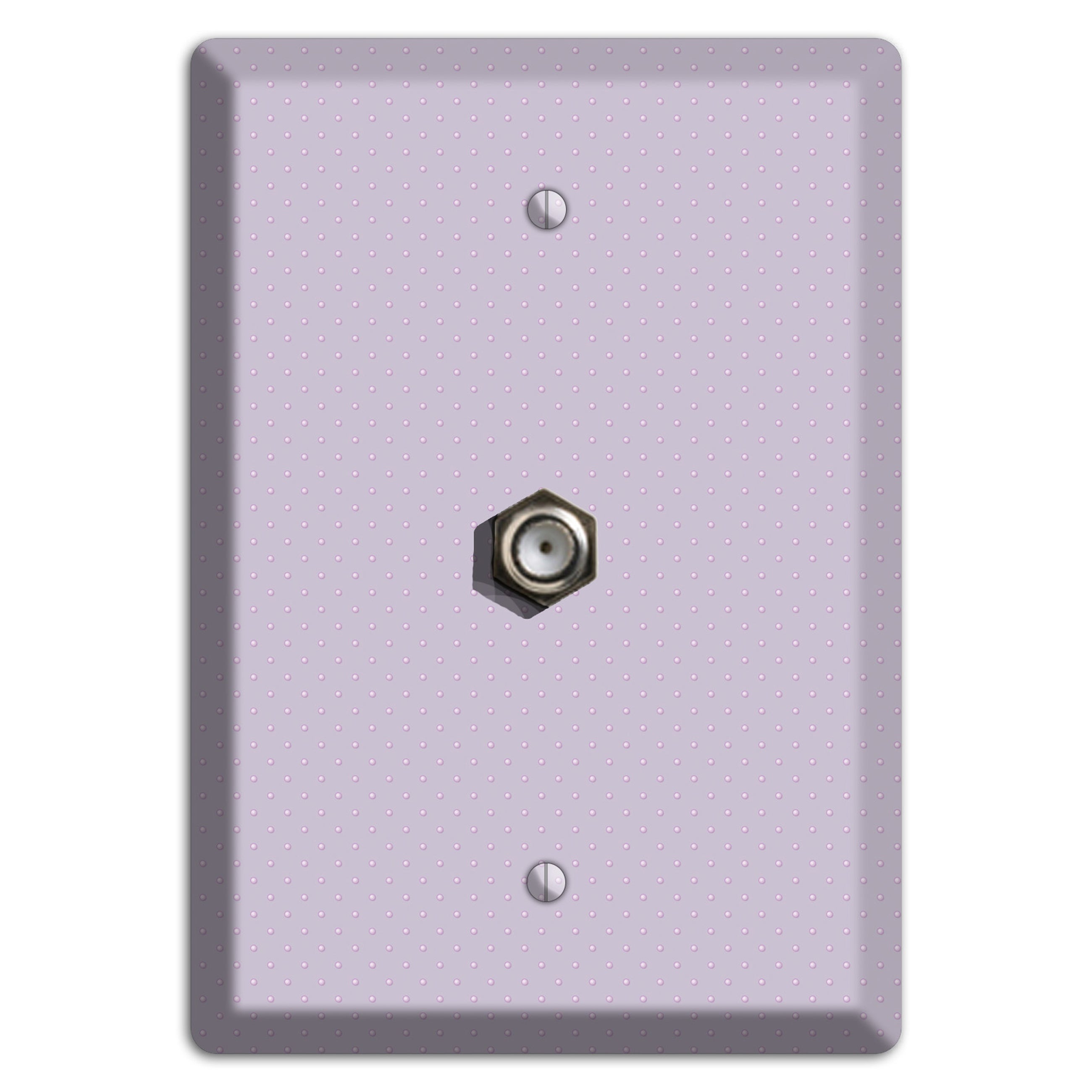 Lavender with Tiny Dots Cable Wallplate