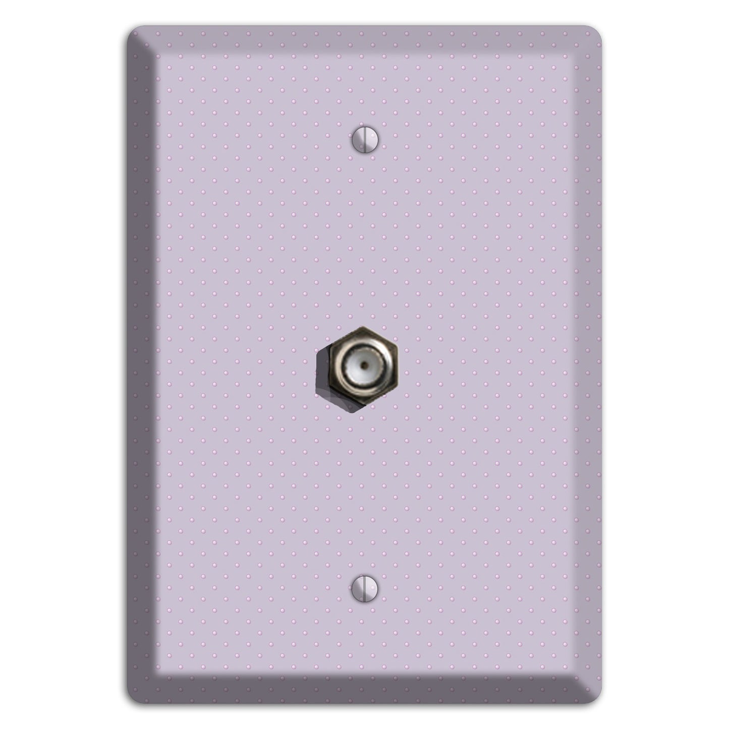 Lavende with Tiny Dots Cable Wallplate