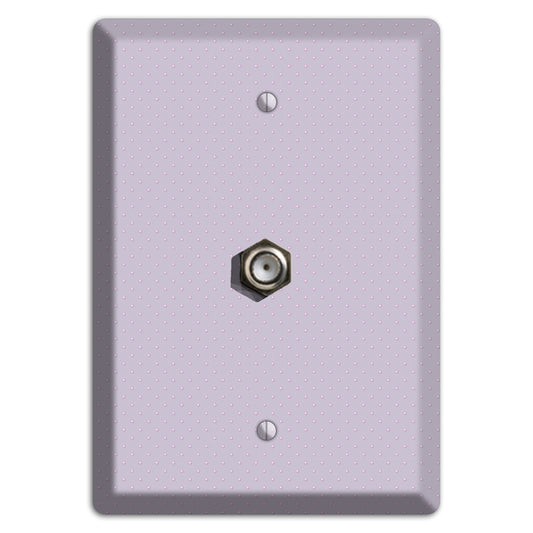 Lavende with Tiny Dots Cable Wallplate