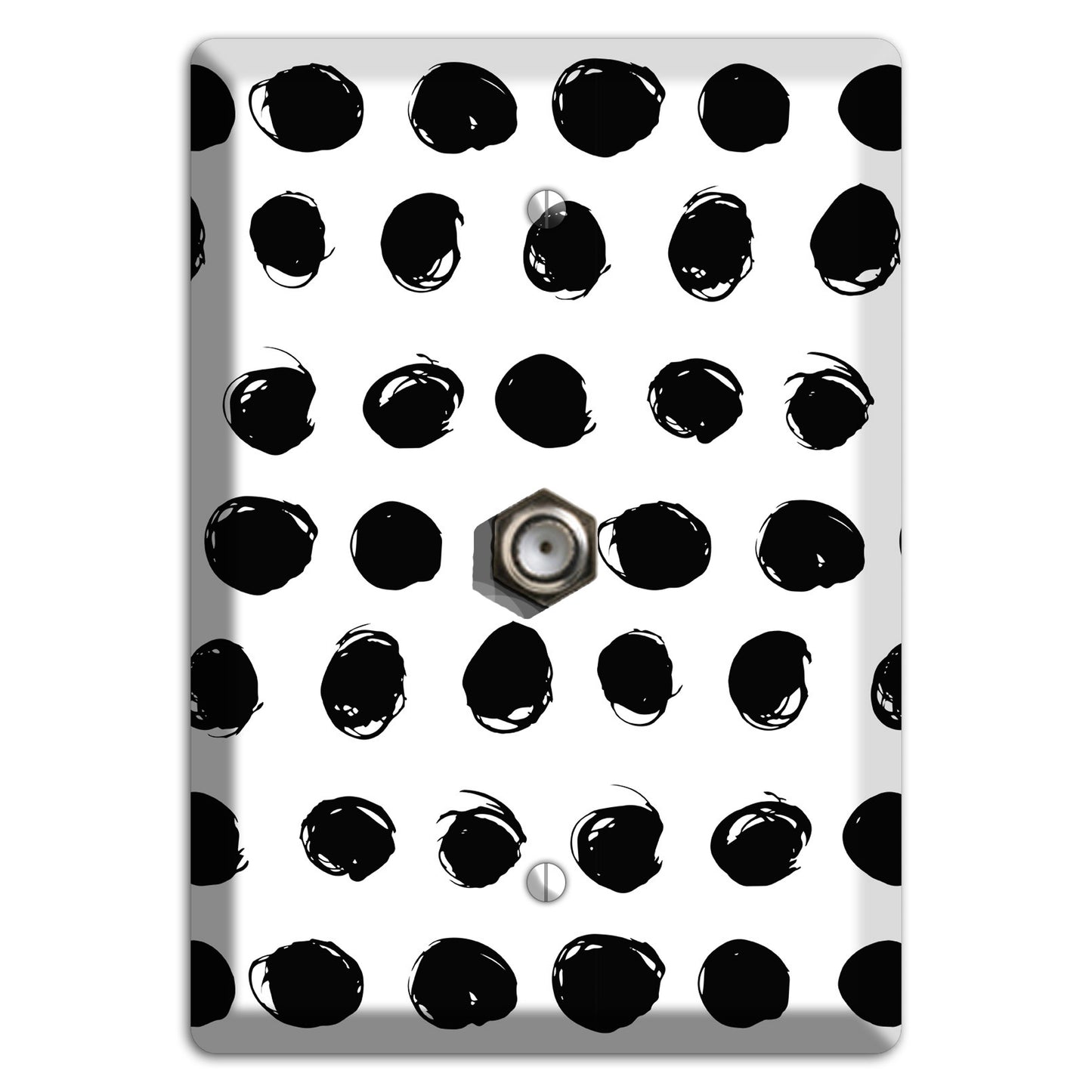Ink Drops 9 Cable Wallplate