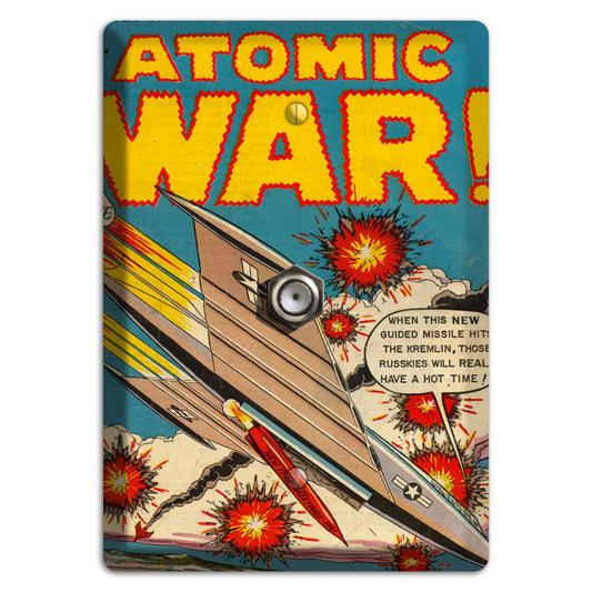 Atomic War 2 Vintage Comics Cable Wallplate