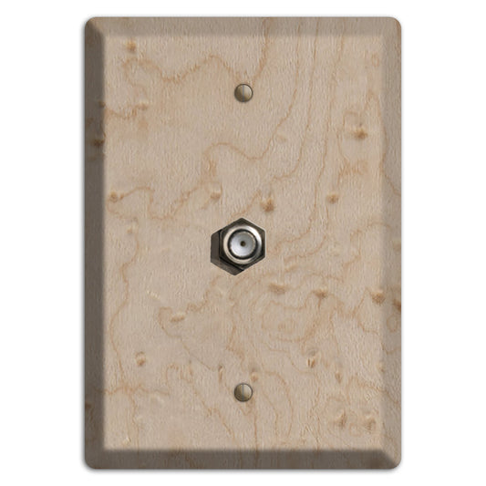 Birdseye Maple Wood Cable Hardware with Plate