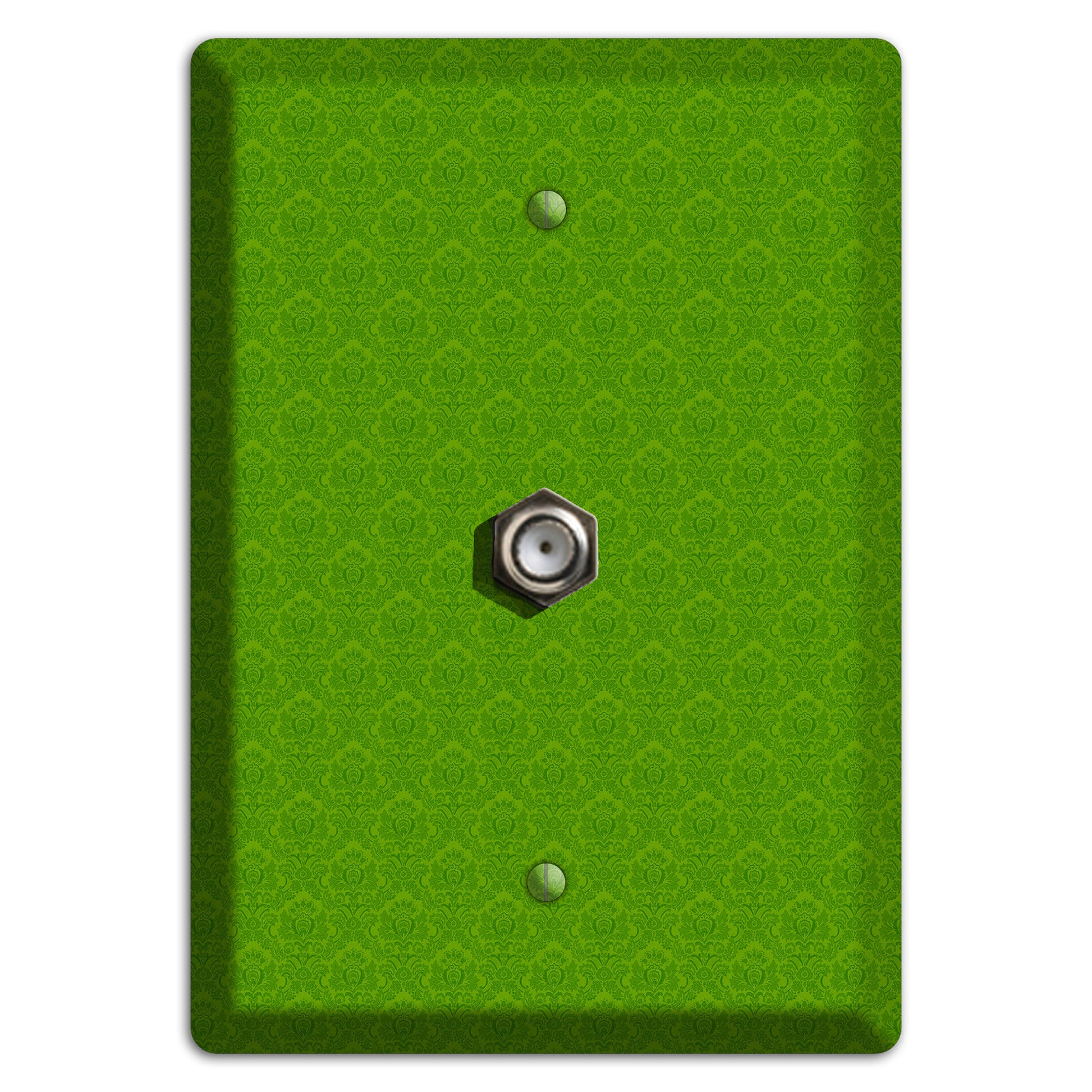 Green Cartouche Cable Wallplate