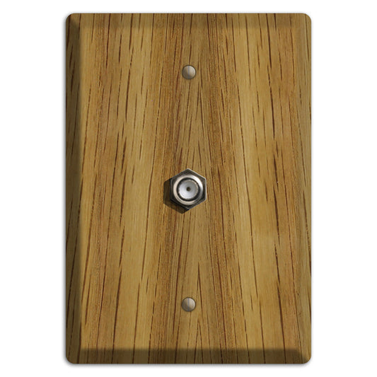 White Oak Wood Cable Hardware with Plate