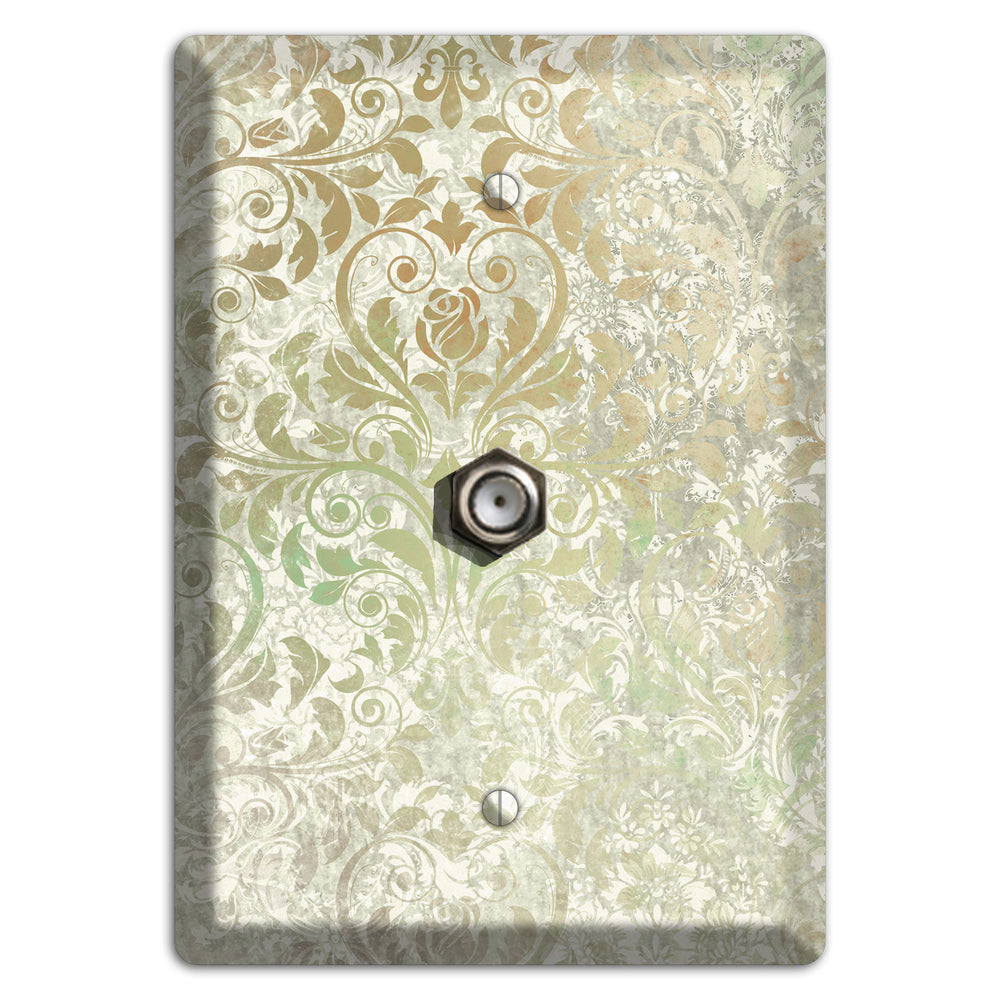 Tana Whimsical Damask Cable Wallplate